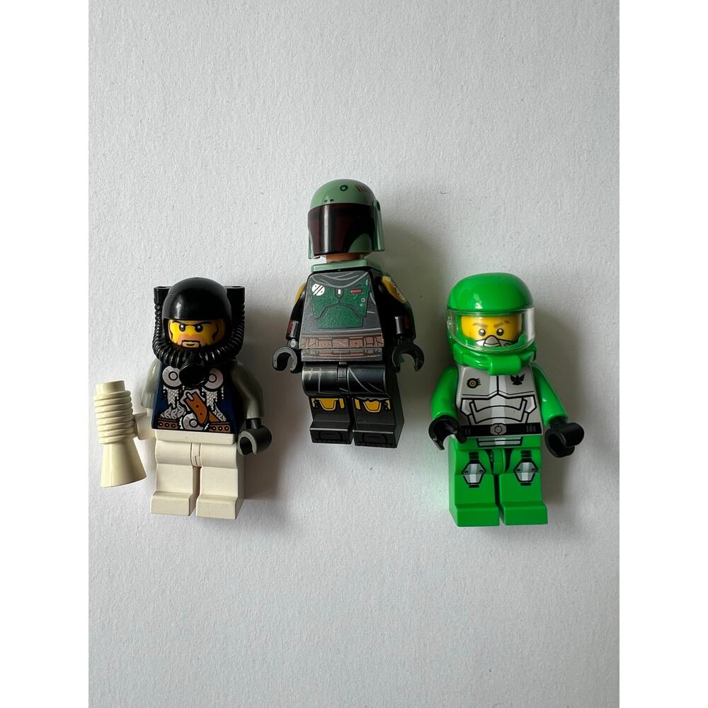 LEGO Minifigure Lot Star Wars Boba Fett Galaxy Squad Astronaut Explorer Bundle